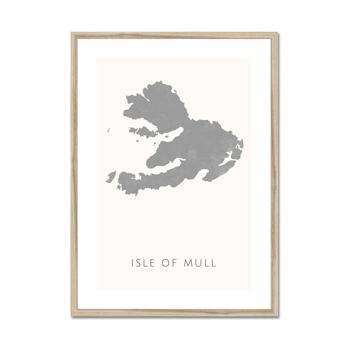 Mull -  Framed & Mounted Map