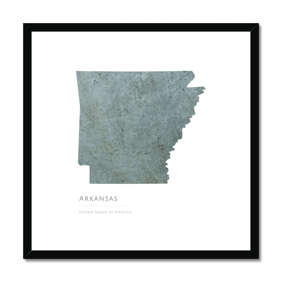Arkansas -  Framed & Mounted Map