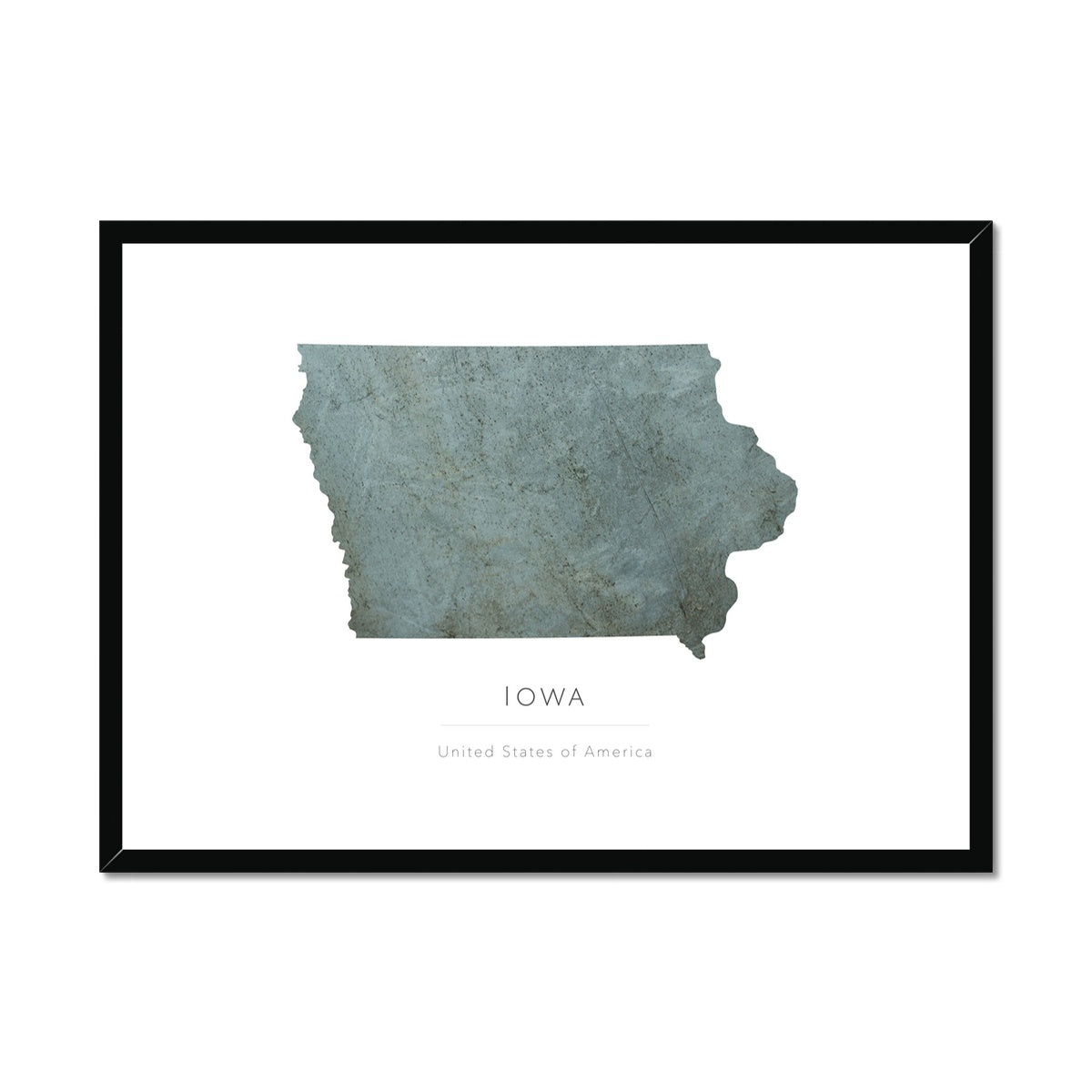 Iowa -  Framed & Mounted Map