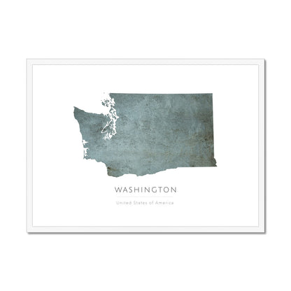 Washington -  Framed & Mounted Map