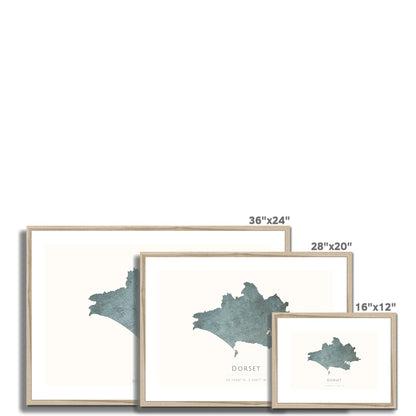 Dorset -  Framed & Mounted Map