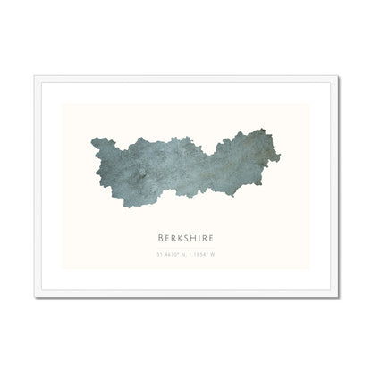 Berkshire -  Framed & Mounted Map