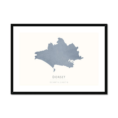 Dorset -  Framed & Mounted Map