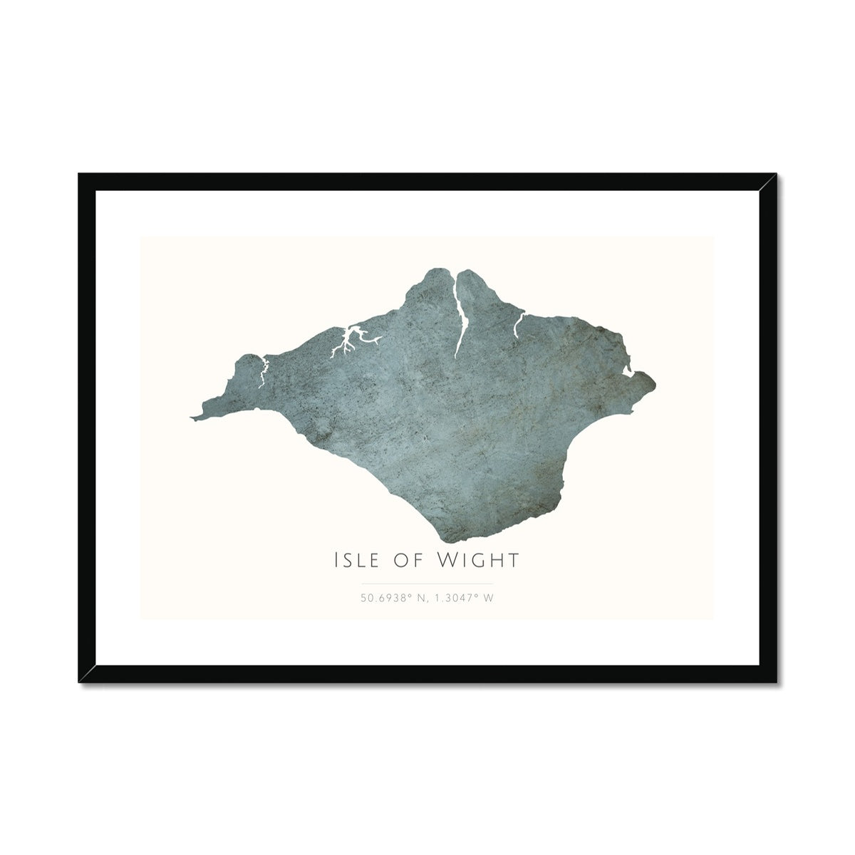 Isle of Wight -  Framed & Mounted Map