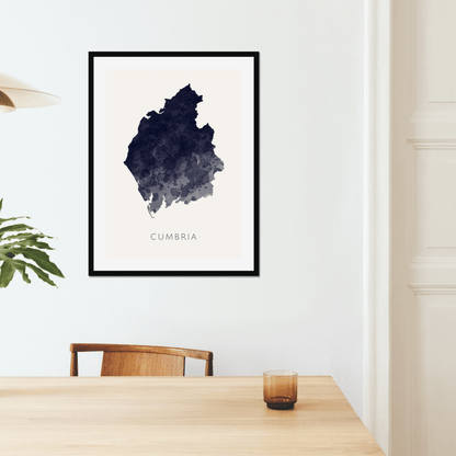 Cumbria -  Framed & Mounted Map