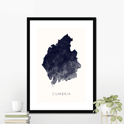 Cumbria -  Framed & Mounted Map