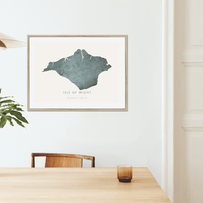 Isle of Wight -  Framed & Mounted Map