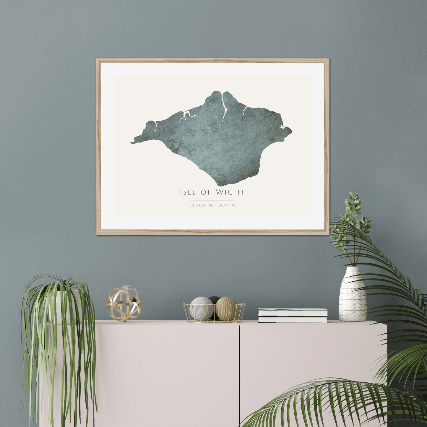 Map of The Isle of Wight -  Fine Art Print