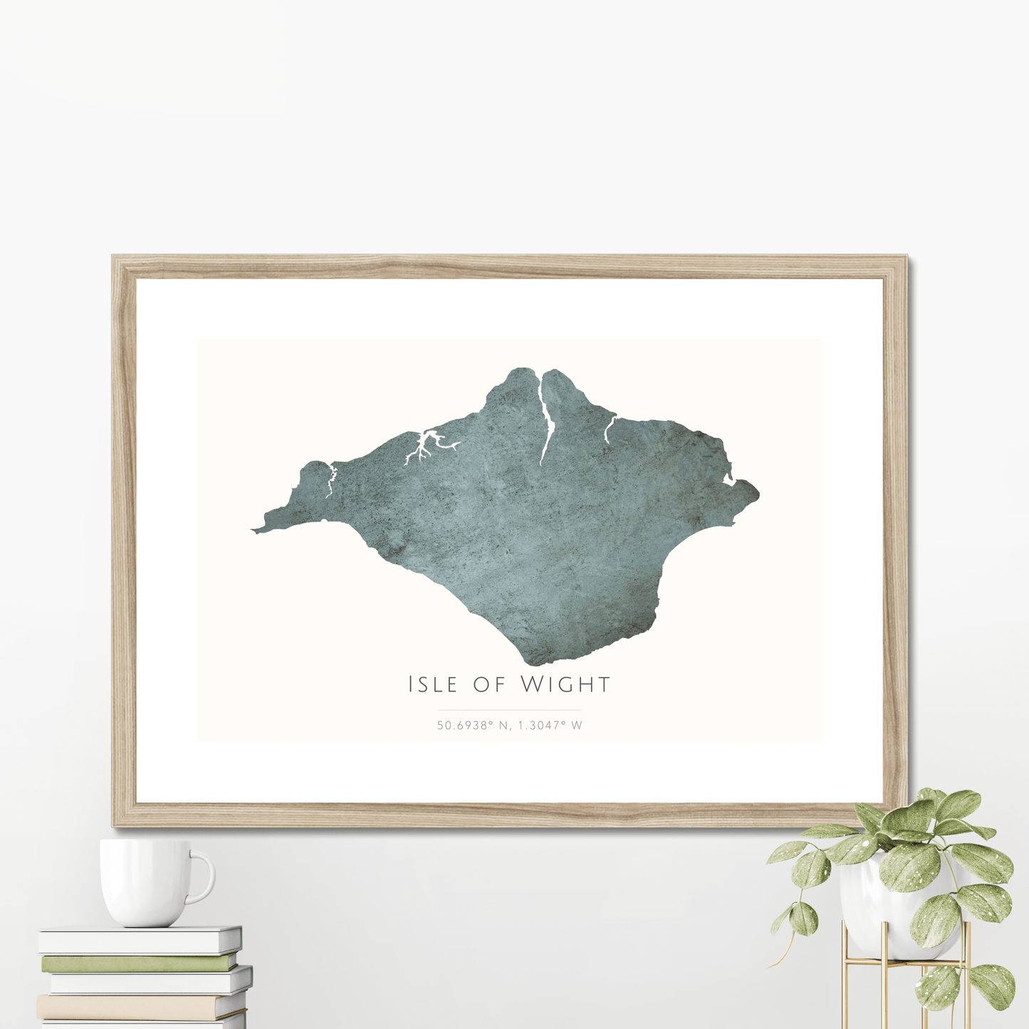 Isle of Wight -  Framed & Mounted Map