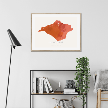 Isle of Wight -  Framed & Mounted Map