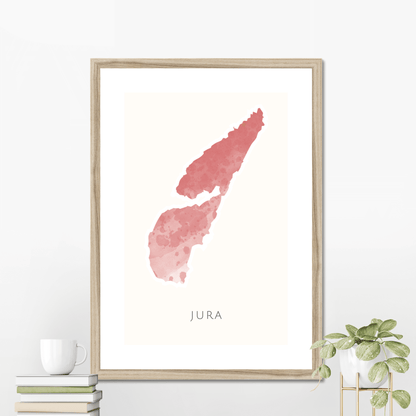 Jura -  Framed & Mounted Map