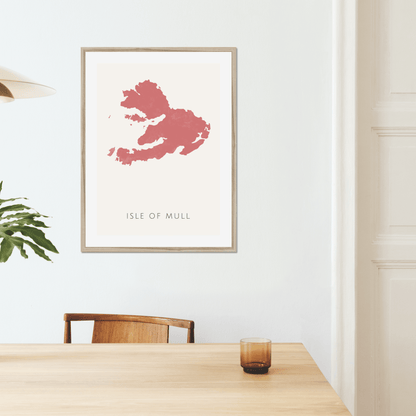 Mull -  Framed & Mounted Map