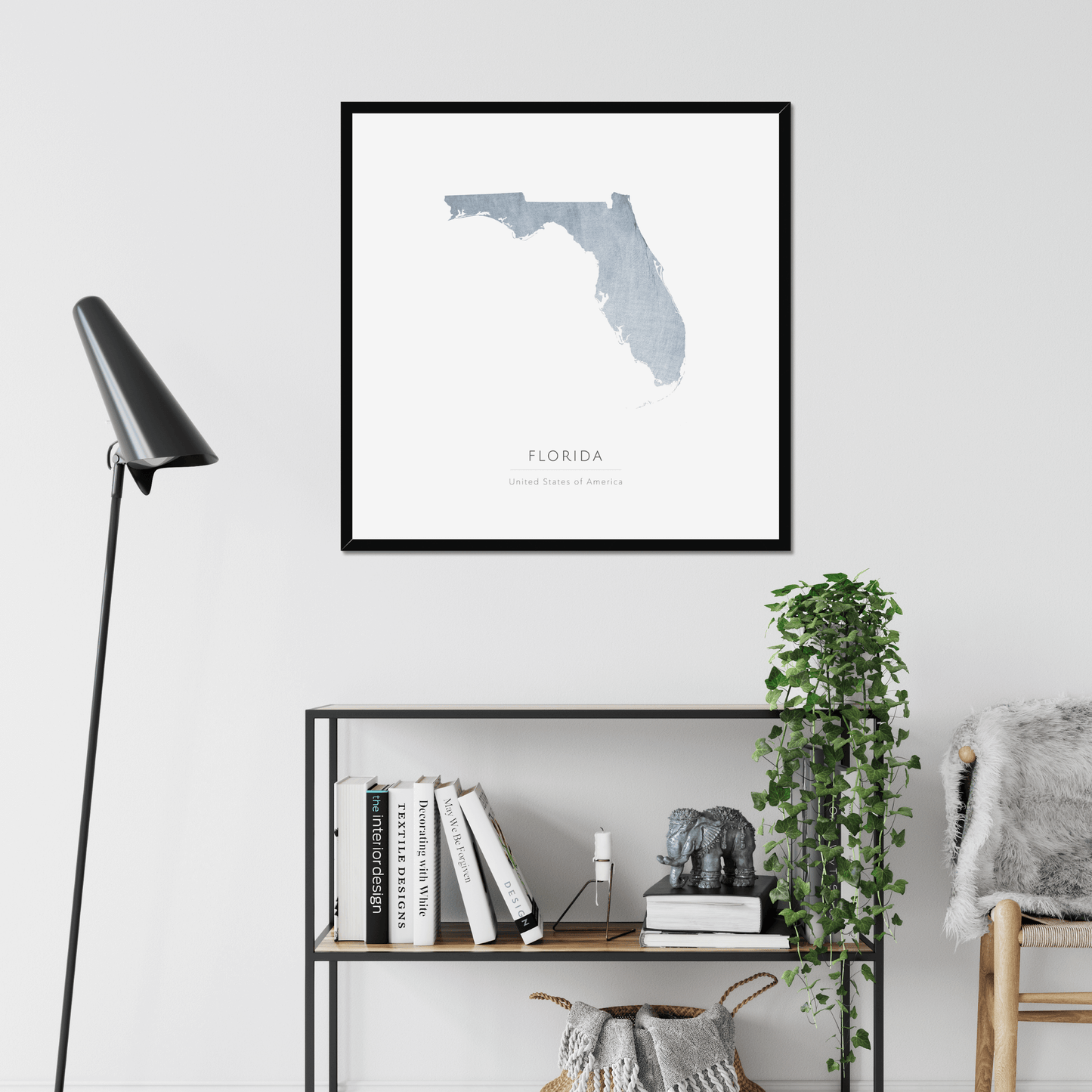 Florida -  Framed & Mounted Map