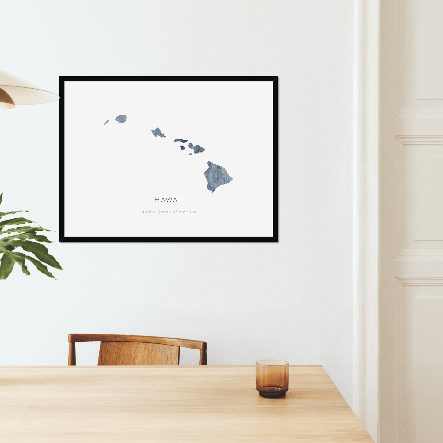 Hawaii -  Framed & Mounted Map