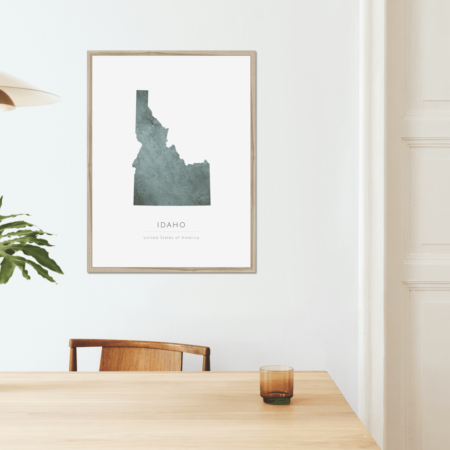 Idaho -  Framed & Mounted Map