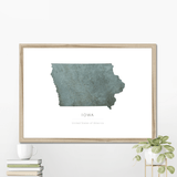 Iowa -  Framed & Mounted Map