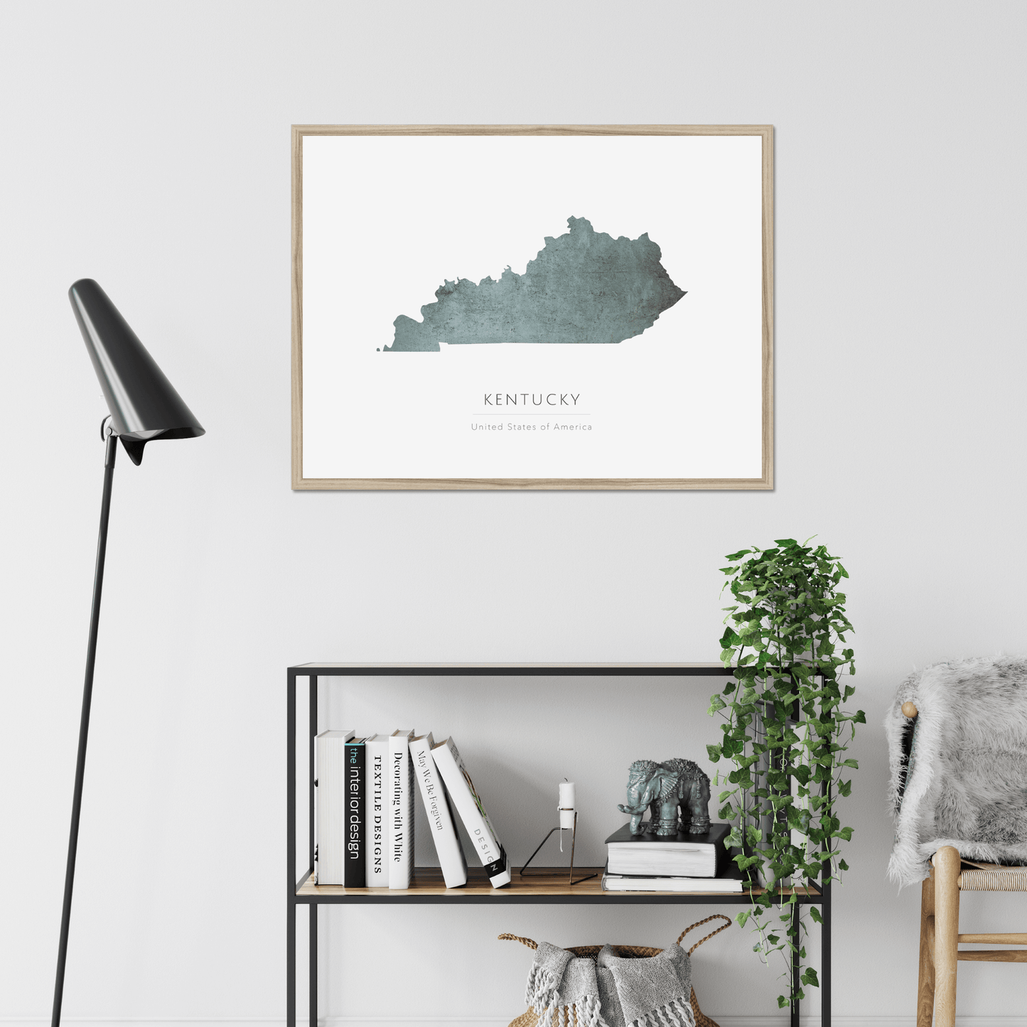 Kentucky -  Framed & Mounted Map