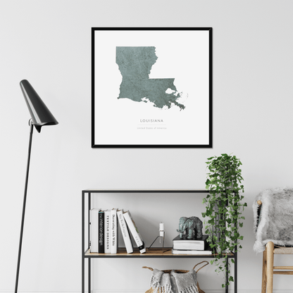 Louisiana -  Framed & Mounted Map