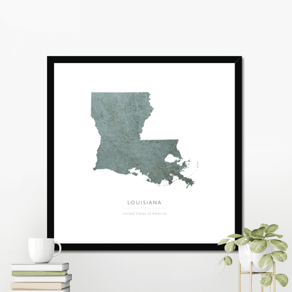 Louisiana -  Framed & Mounted Map