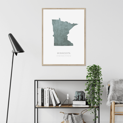 Minnesota -  Framed & Mounted Map