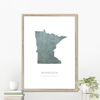 Minnesota -  Framed & Mounted Map