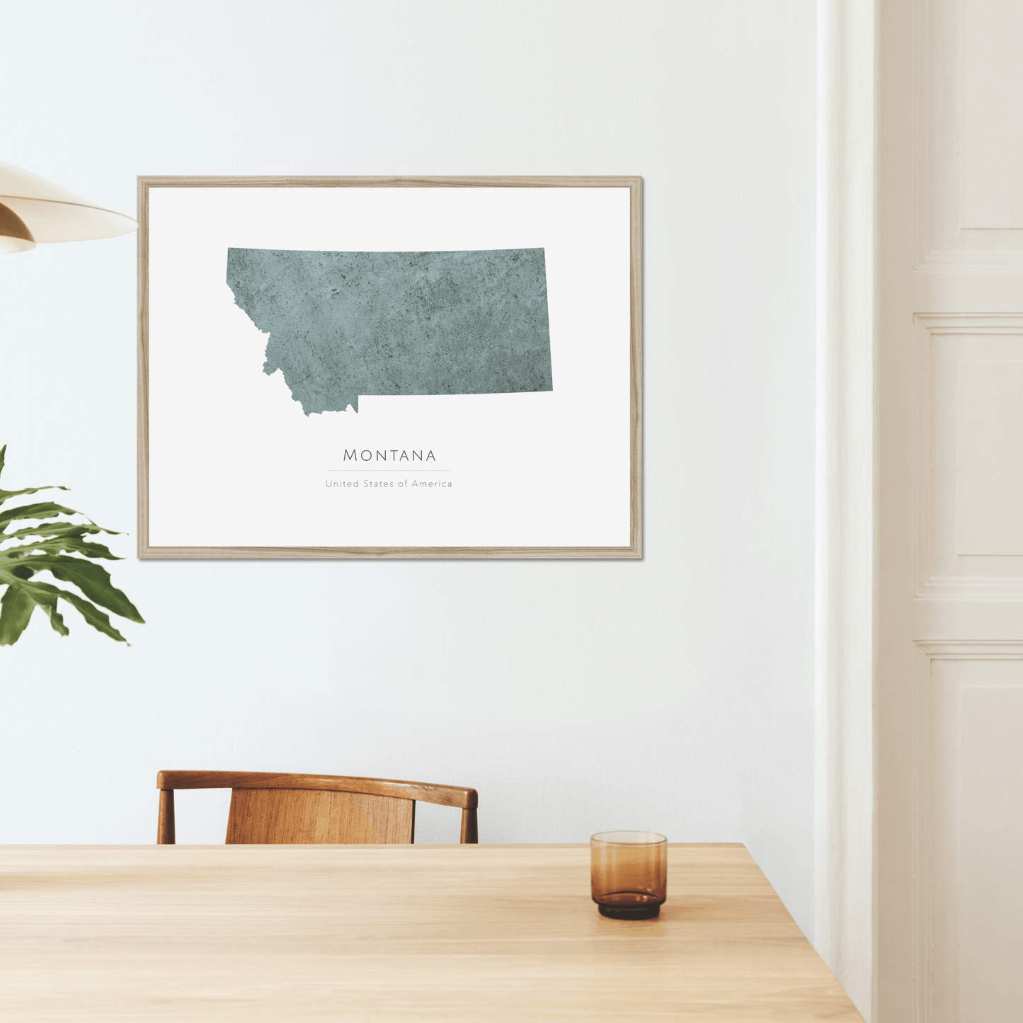 Montana -  Framed & Mounted Map