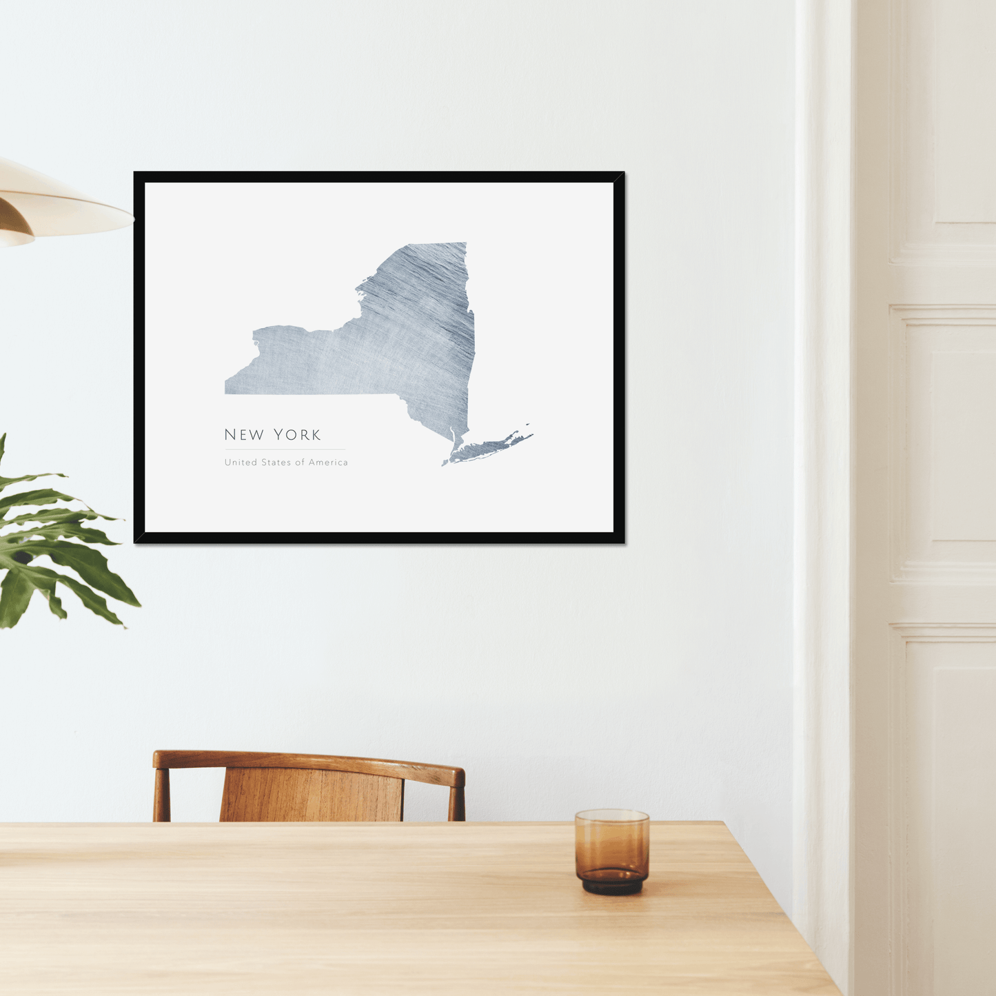 New York -  Framed & Mounted Map