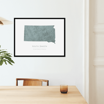 South Dakota -  Framed & Mounted Map