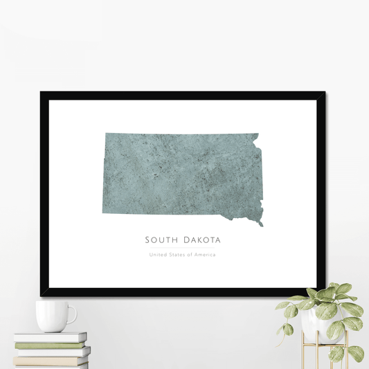 South Dakota -  Framed & Mounted Map