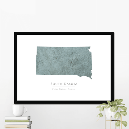 South Dakota -  Framed & Mounted Map