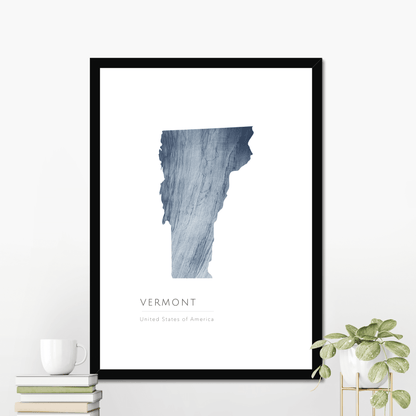 Vermont -  Framed & Mounted Map