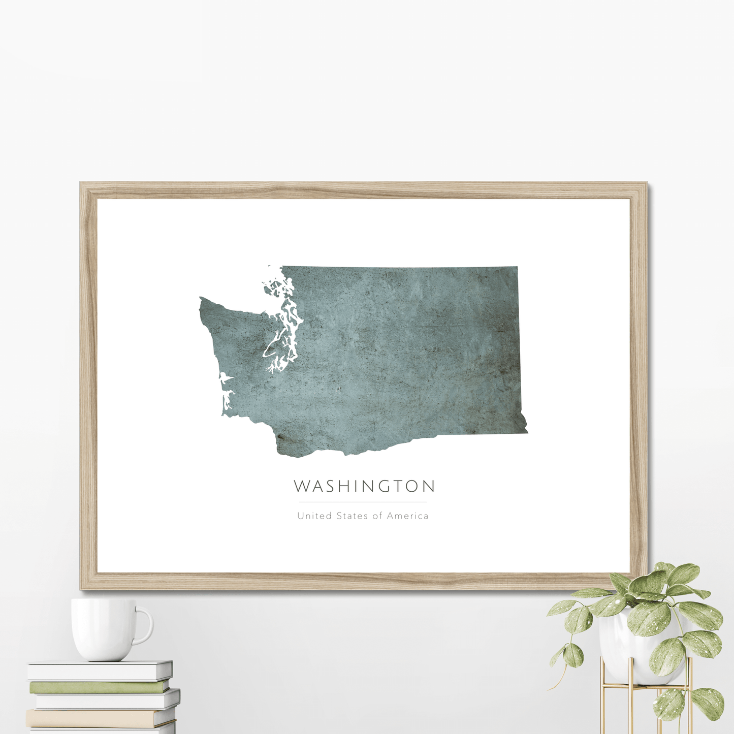 Washington -  Framed & Mounted Map