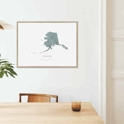 Alaska -  Framed & Mounted Map