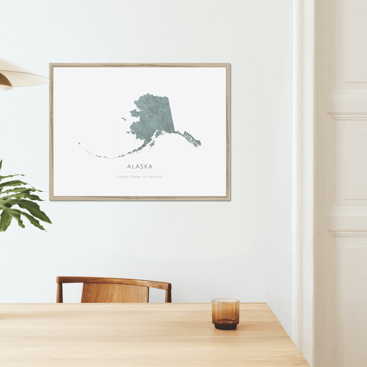 Map of Alaska -  Fine Art Print