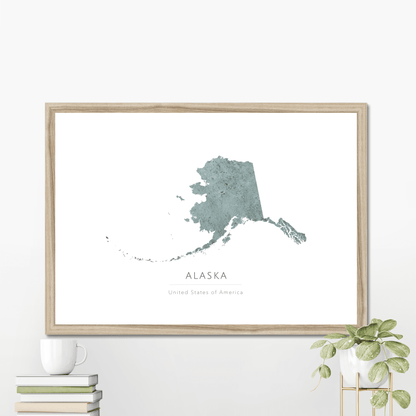 Alaska -  Framed & Mounted Map