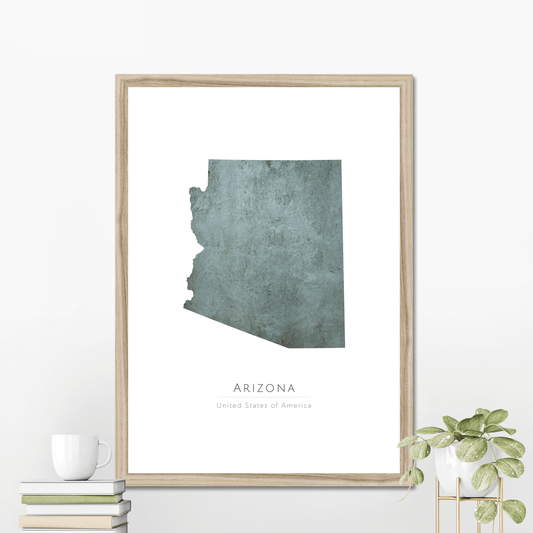Arizona -  Framed & Mounted Map