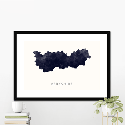 Berkshire -  Framed & Mounted Map