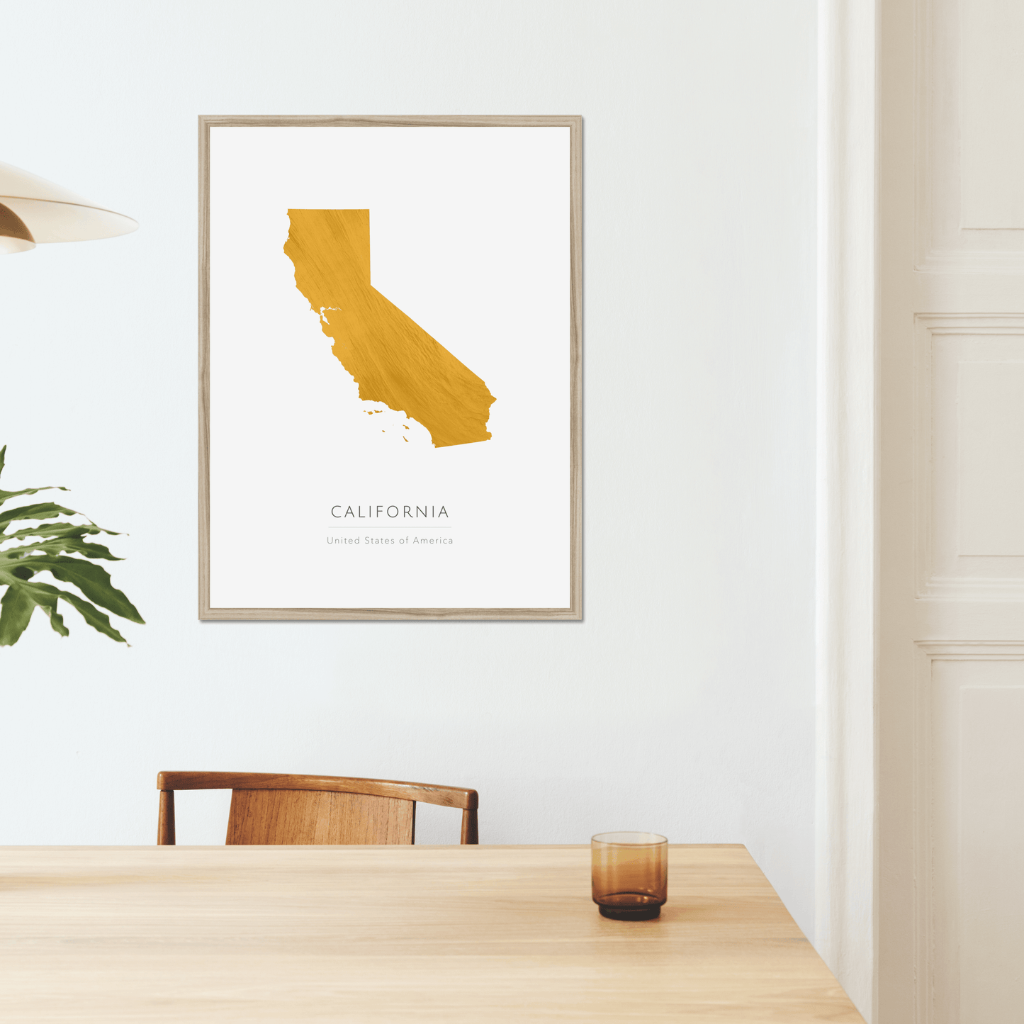California -  Framed & Mounted Map