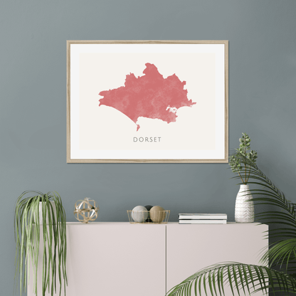 Dorset -  Framed & Mounted Map