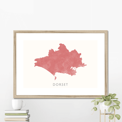 Dorset -  Framed & Mounted Map