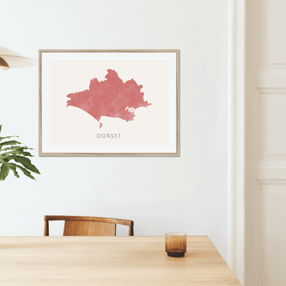 Dorset -  Framed & Mounted Map