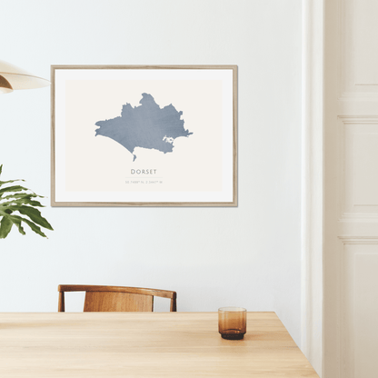 Dorset -  Framed & Mounted Map