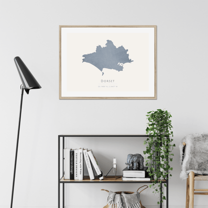 Dorset -  Framed & Mounted Map