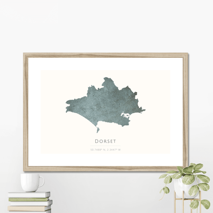 Dorset -  Framed & Mounted Map