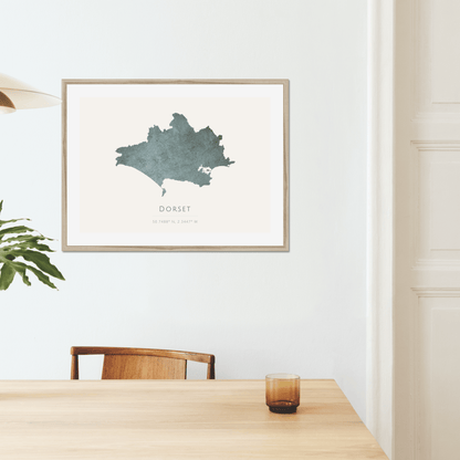 Dorset -  Framed & Mounted Map