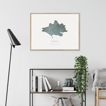 Dorset -  Framed & Mounted Map