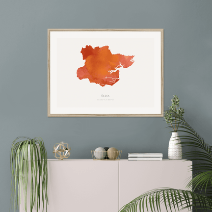 Essex -  Framed & Mounted Map