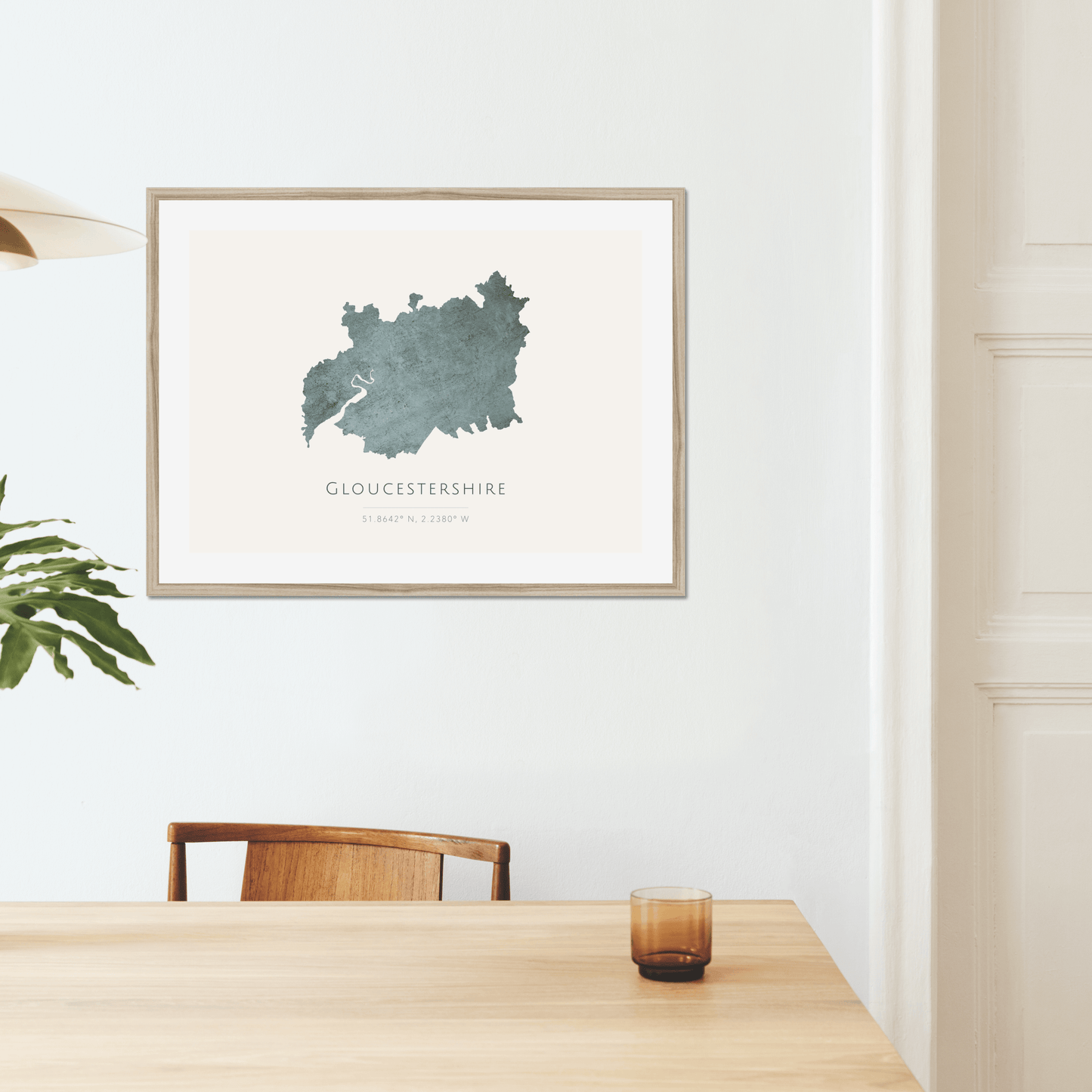 Gloucestershire -  Framed & Mounted Map