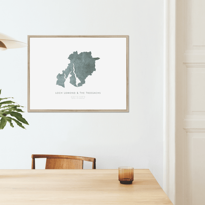 Loch Lomond & The Trossachs - Framed & Mounted Map