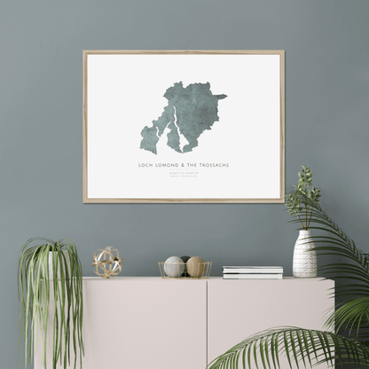 Loch Lomond & The Trossachs - Framed & Mounted Map